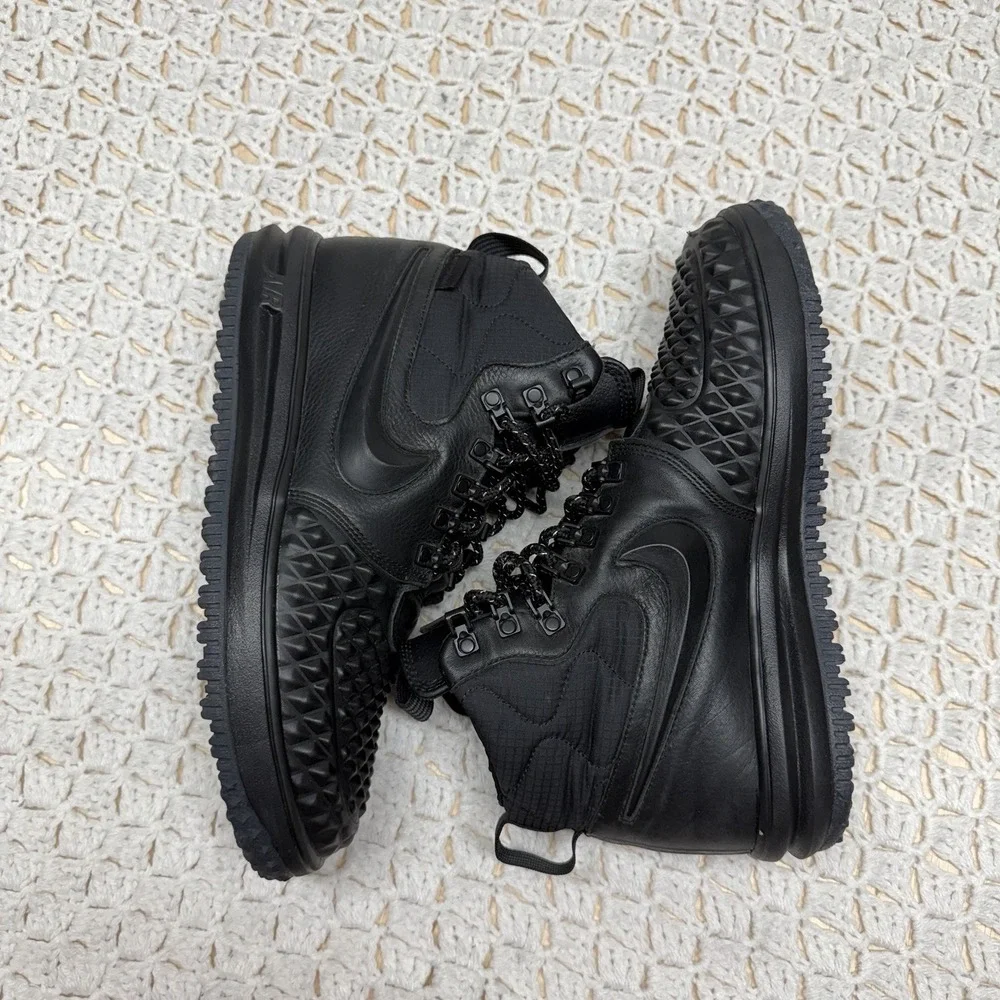 Nike Lunar Air Force 1 Anthracite Duckboots Men Size 8.5 Black 916682-002